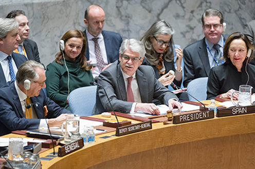 15/12/2016. España se congratula por la resolución del Consejo de Seguridad de la ONU sobre no proliferación de armas de destrucción masiva