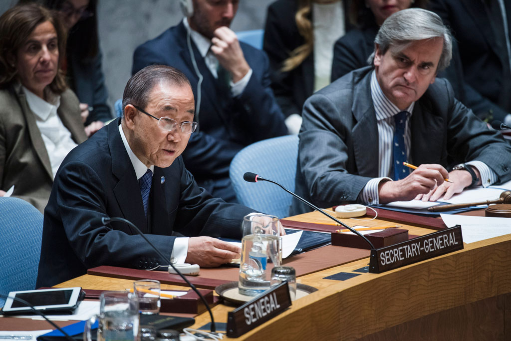 Consejo de Seguridad rinde homenaje a Ban Ki-moon