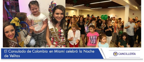 El Consulado de Colombia en Miami celebró la Noche de Velitas