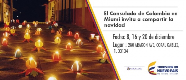 El Consulado de Colombia en Miami invita a compartir la navidad