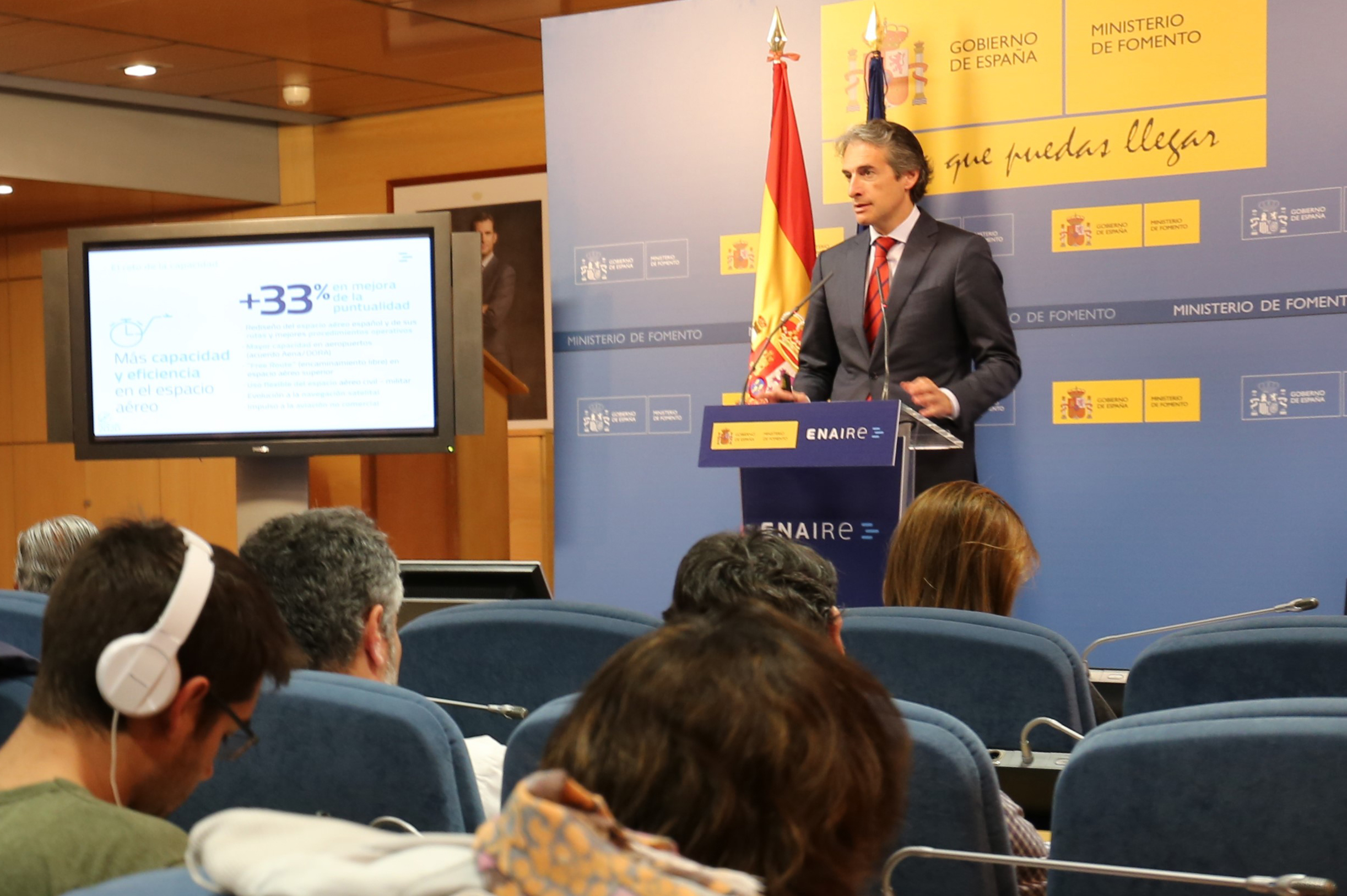 ESPAÑA:10/05/2017. El ministro de Fomento presenta el nuevo Plan de Navegación Aérea 2017-2020