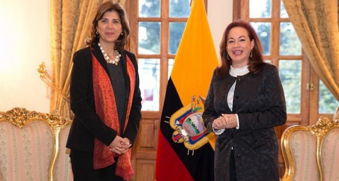 María Fernanda Espinosa se reunió con las cancilleres de Colombia y Argentina