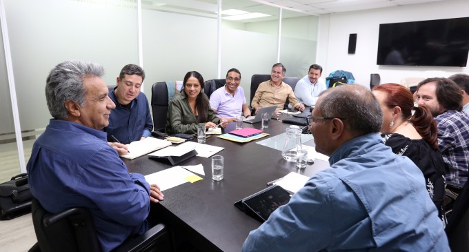 Presidente Lenín Moreno revisó hoja de ruta para los primeros 100 días de su gestión