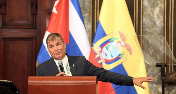 La Habana: el Presidente Rafael Correa expuso el caso ecuatoriano en una conferencia magistral