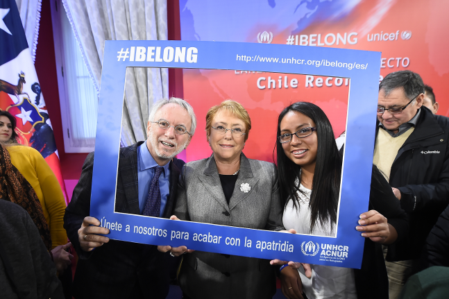 Presidenta Bachelet: “Toda persona tiene derecho a una nacionalidad”