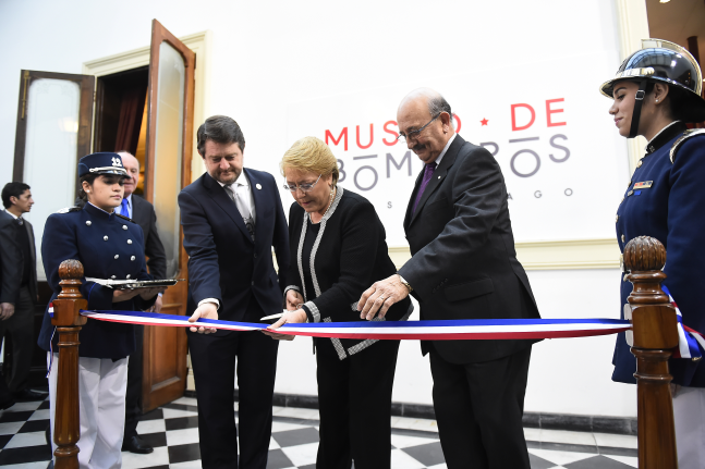 Presidenta Bachelet inaugura Museo de Bomberos de Santiago