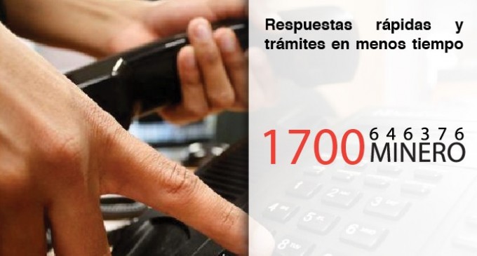 1700 MINERO, el número para denunciar la actividad ilegal 