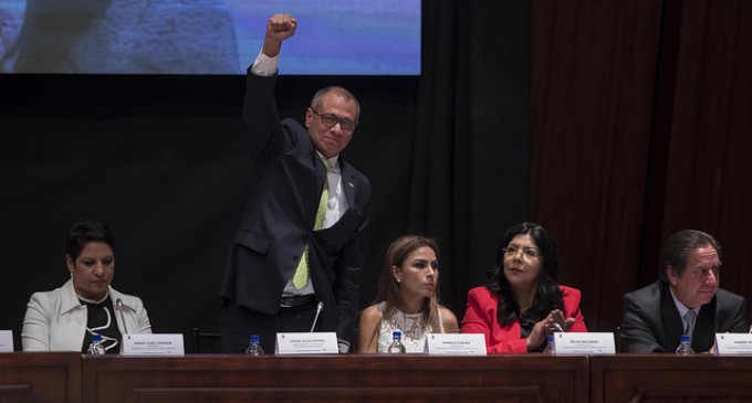 Vicepresidente Glas aseguró no arrepentirse del trabajo hecho a favor del Ecuador (Video)