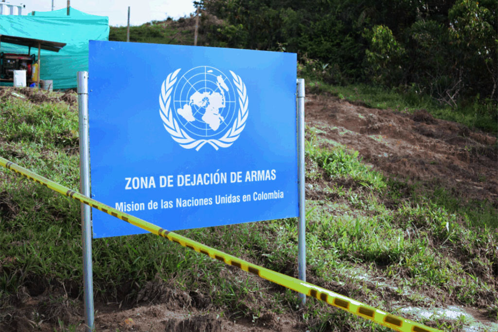 El Secretario General alaba el proceso de entrega de armas en Colombia