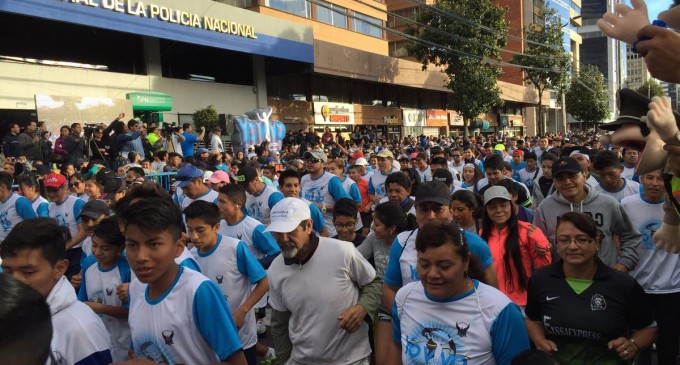 Miles de ecuatorianos participaron en Festival Atlético contra el consumo de drogas