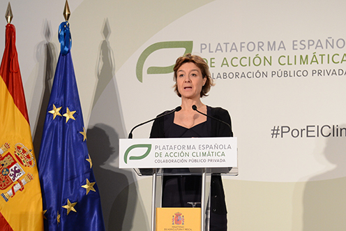27/02/2018. Isabel García Tejerina presenta la Plataforma Española de Acción Climática, herramienta público privada para avanzar en el cumplimiento del Acuerdo de Pa