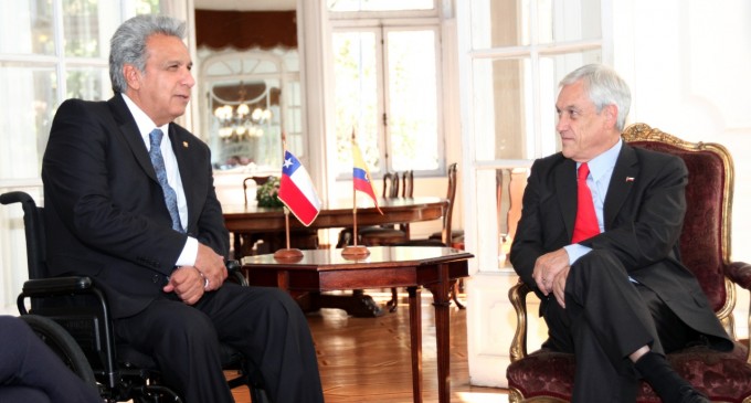Presidente Moreno mantuvo reunión con Sebastián Piñera