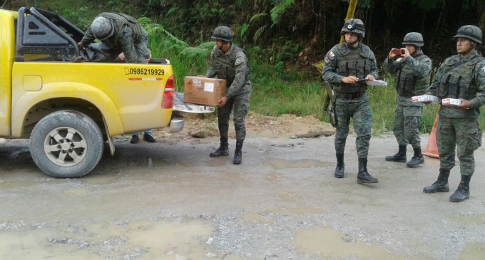 Militares decomisan 100 kilos de dinamita en Zamora Chinchipe