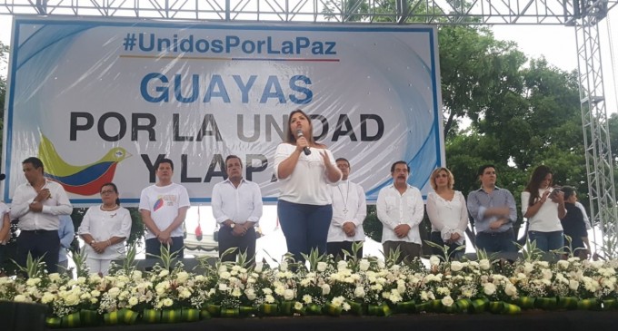 Guayaquil también se sumó a la marcha por la unidad y la paz
