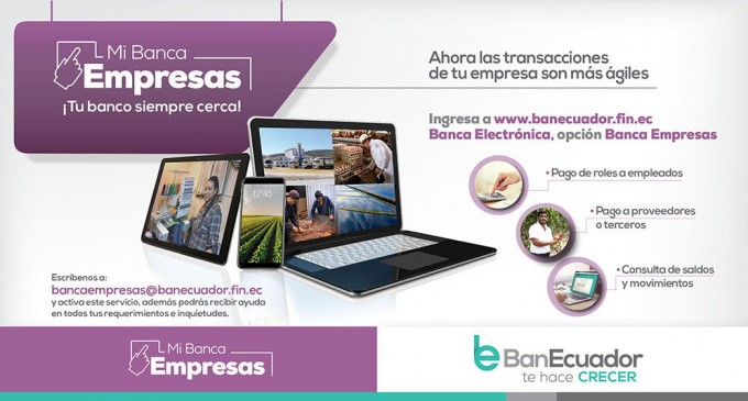 BanEcuador ofrece servicio de banca electrónica para empresas