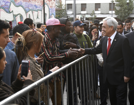 CHILE: Presidente Piñera: Bienvenidos a Chile los que vienen a trabajar honestamente, cumplir nuestras leyes, integrarse a nuestra sociedad y aportar al desarrollo del país