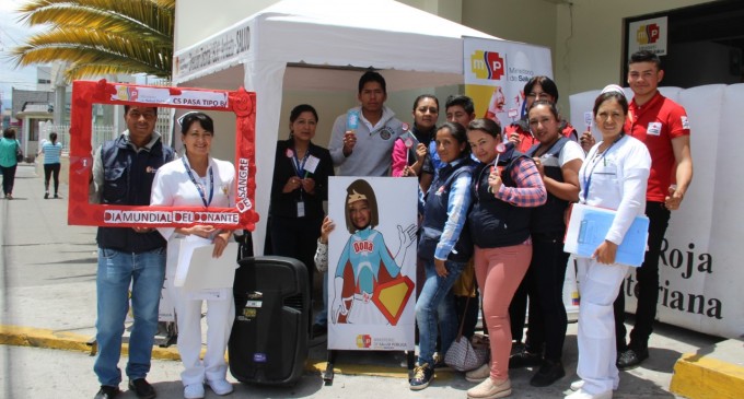 Ministerio de Salud impulsó campaña de donación de sangre en Tungurahua