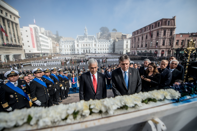Presidente Piñera encabeza conmemoración de Combate Naval de Iquique: Todos tenemos la oportunidad de mostrar nuestro sentido de grandeza y patriotismo