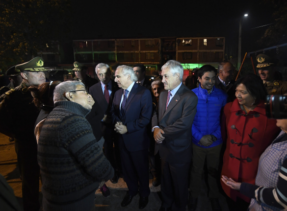 Presidente Piñera participa en ronda policial en La Pintana: Ninguna comuna va a estar sola o abandonada