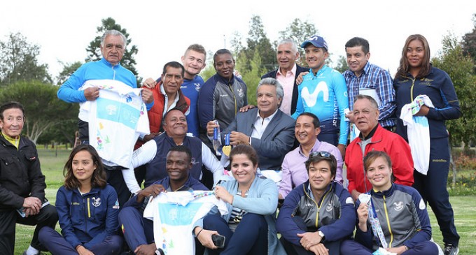 Presidente Moreno reiteró el apoyo del Gobierno a los deportistas nacionales