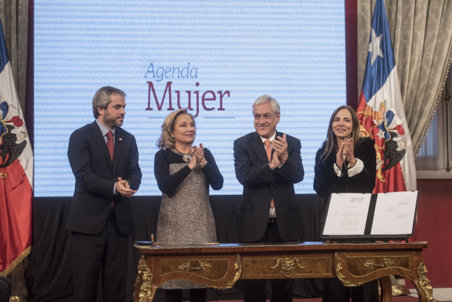 CHILE: Presidente Piñera firma proyecto de Reforma Constitucional para impulsar equidad de género