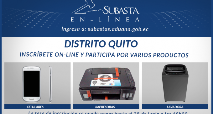 Más de 30 lotes de artículos electrónicos se subastan en Quito