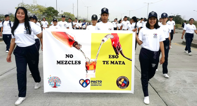 Caminata por la Vida abre IX Semana de la Seguridad Vial en Guayaquil