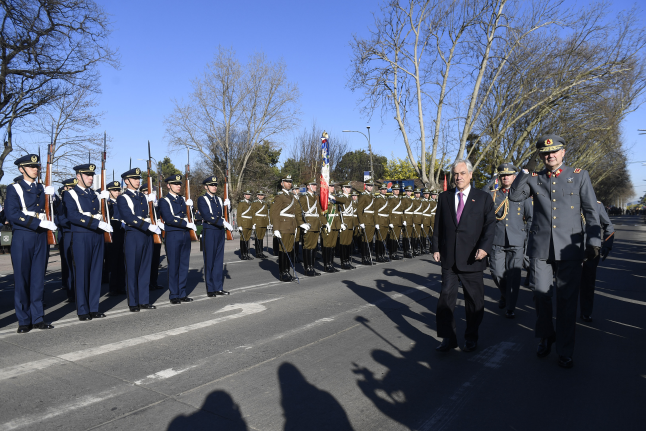 Presidente Piñera conmemora los 240 años del natalicio de Bernardo OHiggins en Chillán Viejo