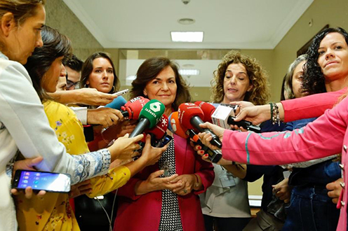 ESPAÑA: ?Carmen Calvo anuncia la tramitación por vía de urgencia de la Ley de Igualdad Laboral