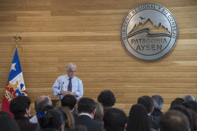 Presidente Piñera presenta plan de desarrollo regional para Aysén: Es un programa que se basa en las grandes riquezas, los grandes motores que tiene la región