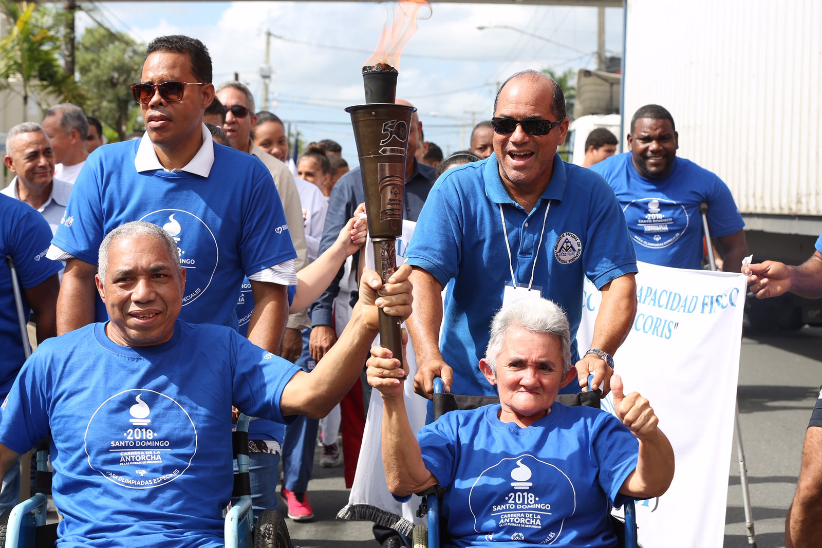 REPÚBLICA DOMINICANA: Se incrementa apoyo a la ruta de la antorcha de Olimpiadas Especiales en San Francisco de Macorís y Salcedo