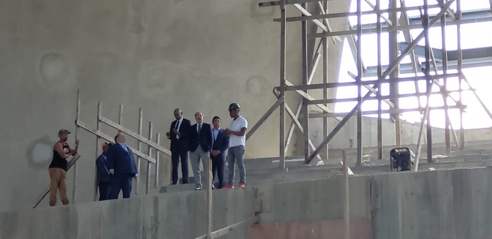 Danilo Medina realiza Visita Sorpresa de seguimiento a construcción Santuario Santo Cristo de los Milagros, en Bayaguana