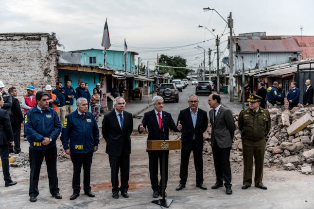 Presidente Piñera da inicio a obras del plan La Legua sin muros: Estamos empezando a botar los muros de la pobreza, de la segregación, de la estigmatización