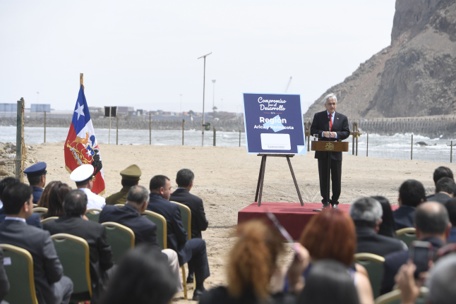 Presidente Piñera presenta el Plan Regional de Arica: Además de los proyectos, las ideas, los principios, contempla un compromiso de recursos muy significativo