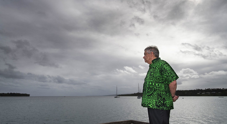 Guterres concluye su gira por Oceanía, ejemplo para el mundo de la lucha contra el cambio climático