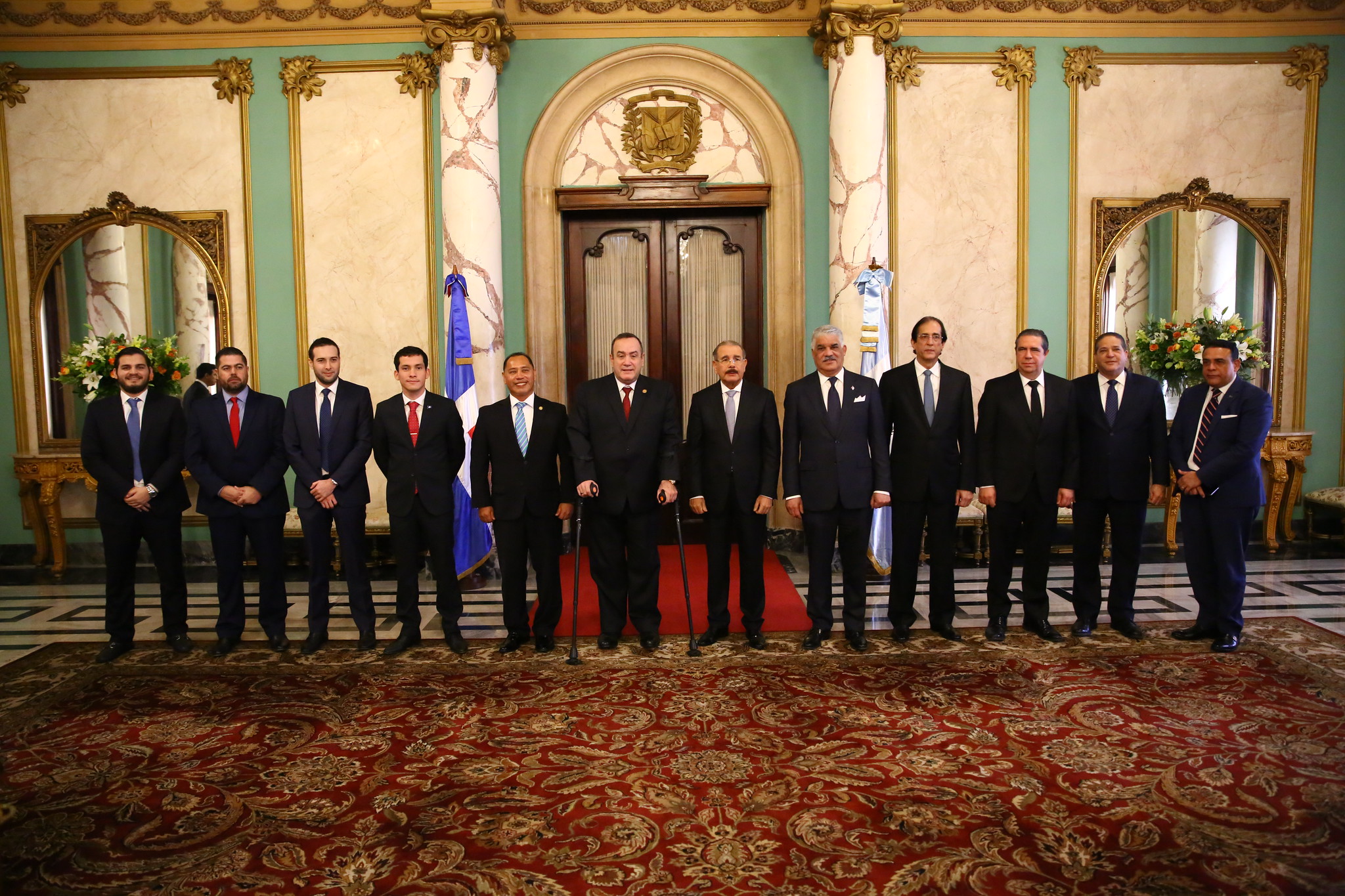 REPÚBLICA DOMINICANA: Presidente Danilo Medina recibe en el Palacio Nacional al presidente electo de Guatemala, Alejandro Giammattei