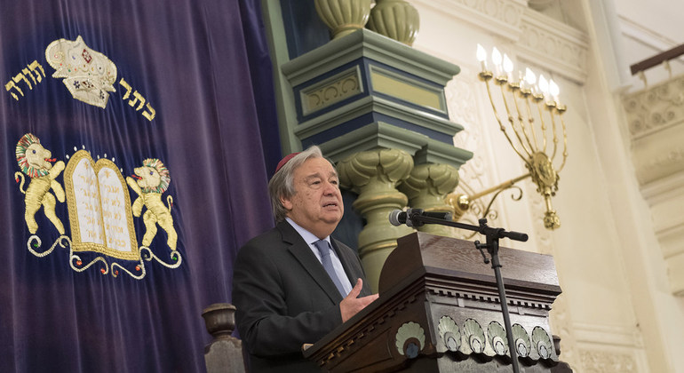 Guterres: combatir el antisemitismo requiere 