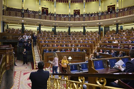 Hemiciclo del Congreso de los Diputados durante la sesión constitutiva para la XIV legislatura