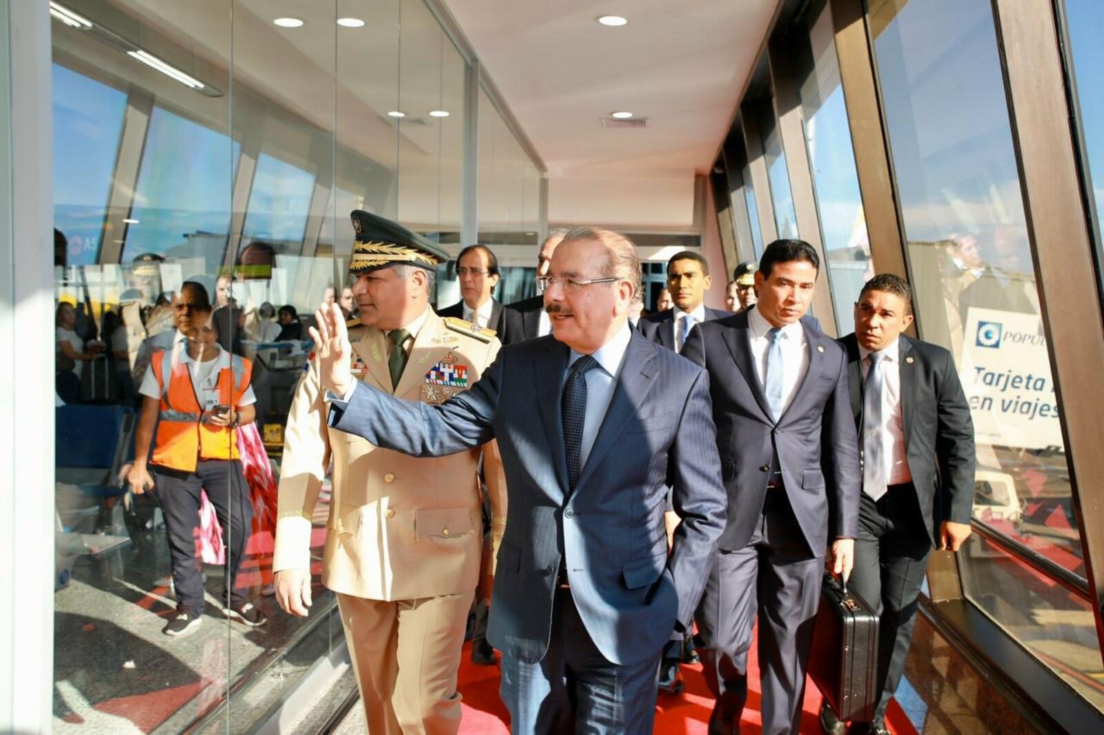 REPÚBLICA DOMINICANA: Presidente Danilo Medina regresa al país, procedente de Madrid, luego de participar en COP25
