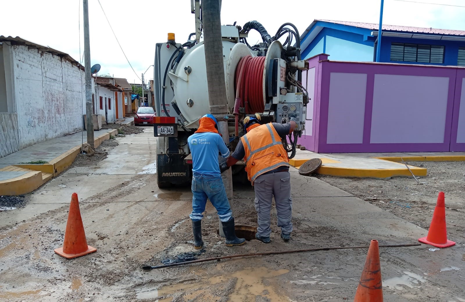 Agua Tumbes activó plan de contingencia para la continuidad del abastecimiento de agua potable y servicio de alcantarillado en la región