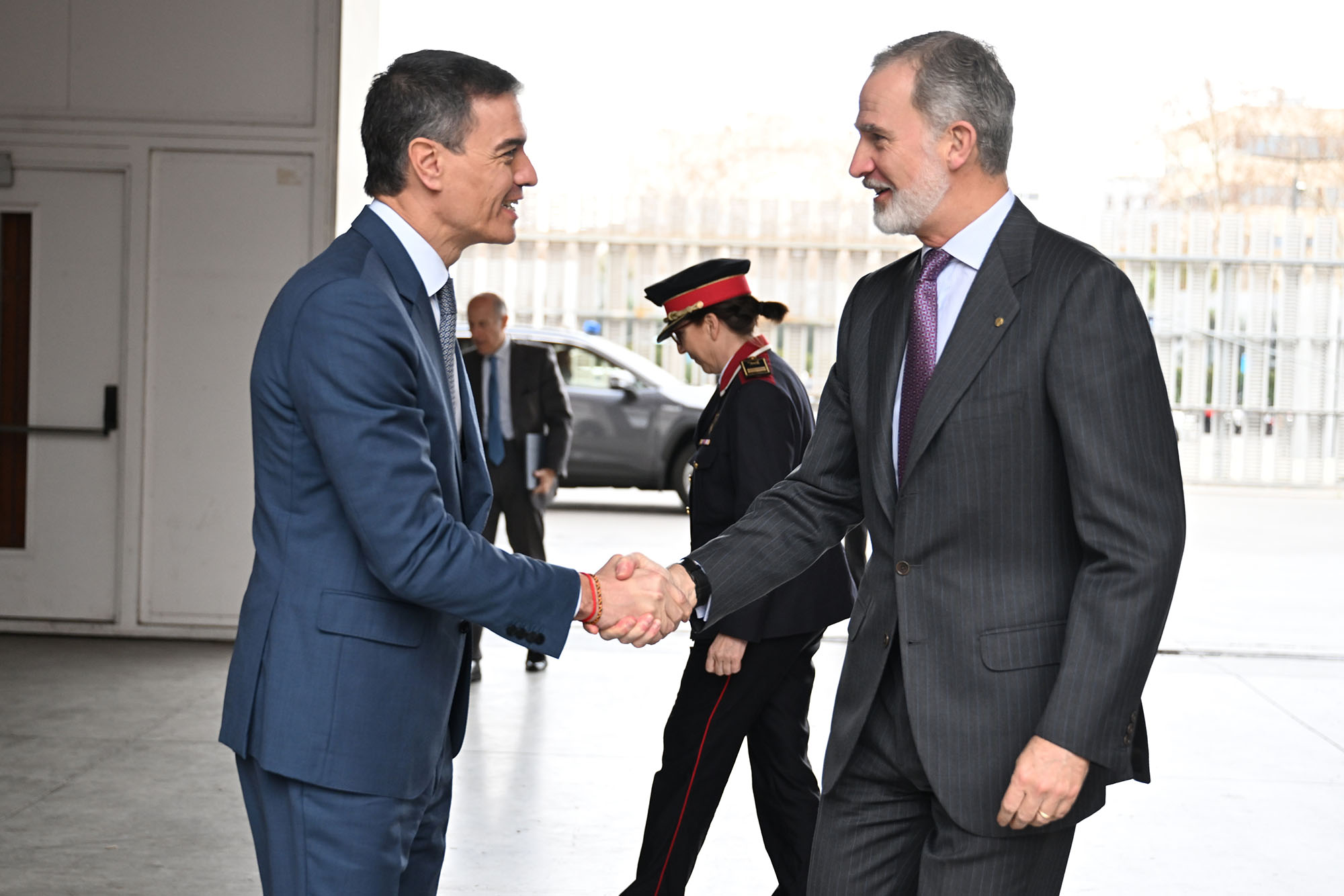 ESPAÑA: El presidente del Gobierno acompaña a S.M. el Rey en la inauguración del GSMA Mobile World Congress Barcelona 2025