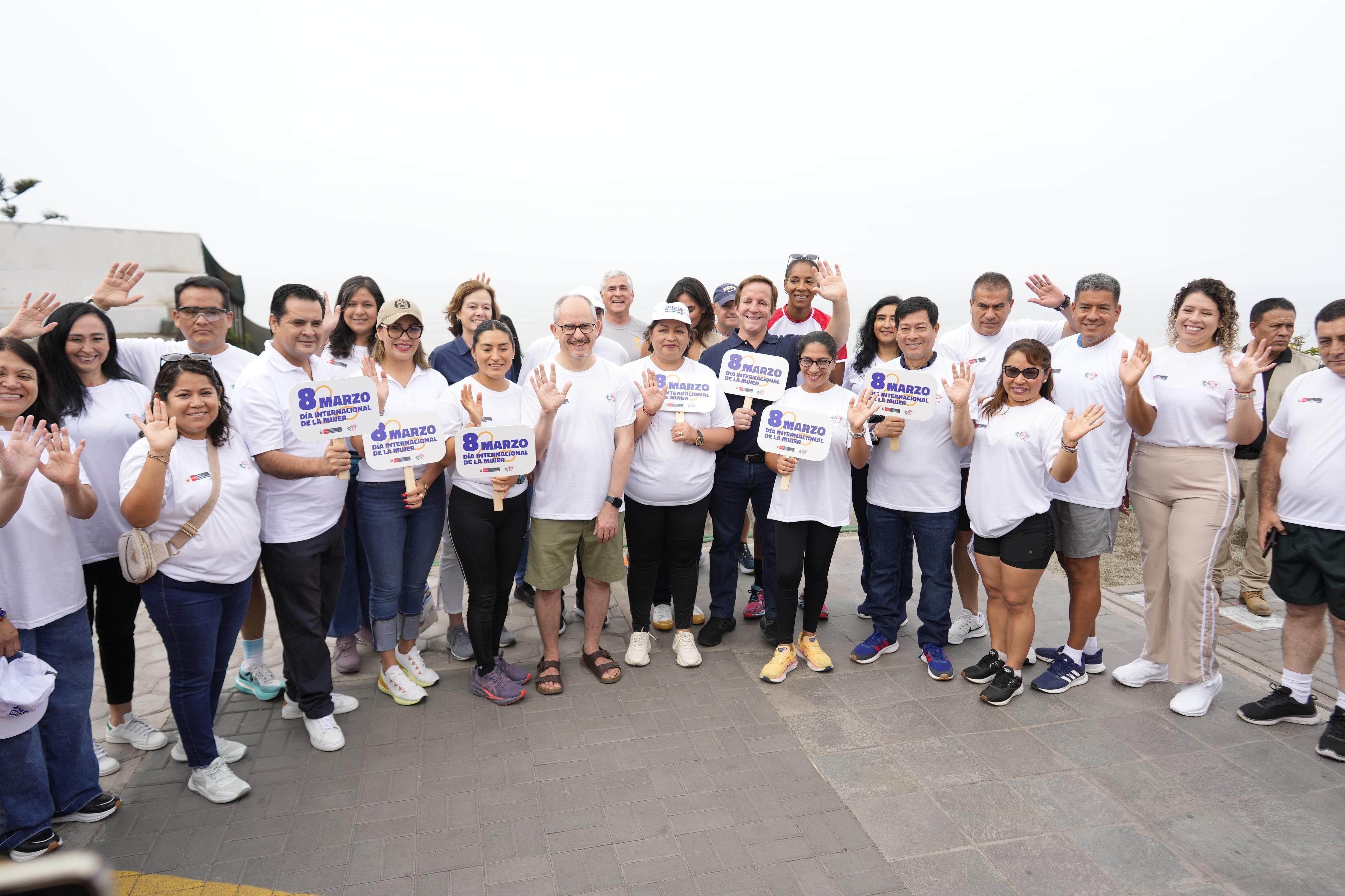 Día Internacional de la Mujer: Más de 2,000 personas se sumaron a la “Caminata 4K por la igualdad” organizada por el MIMP