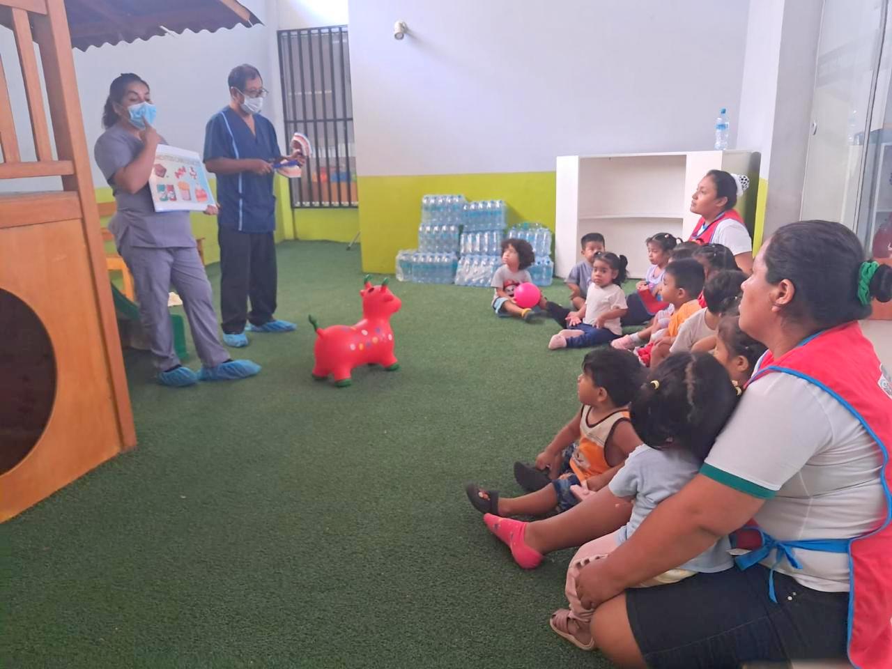 Niños de Tambogrande aprenden sobre salud bucal en jornada educativa - demostrativa