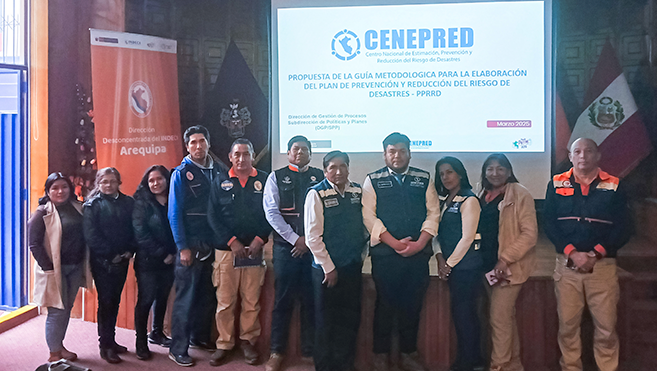 Cenepred presenta en Arequipa proyecto de “Guía para la elaboración del Plan de Prevención y Reducción del Riesgo de Desastres”