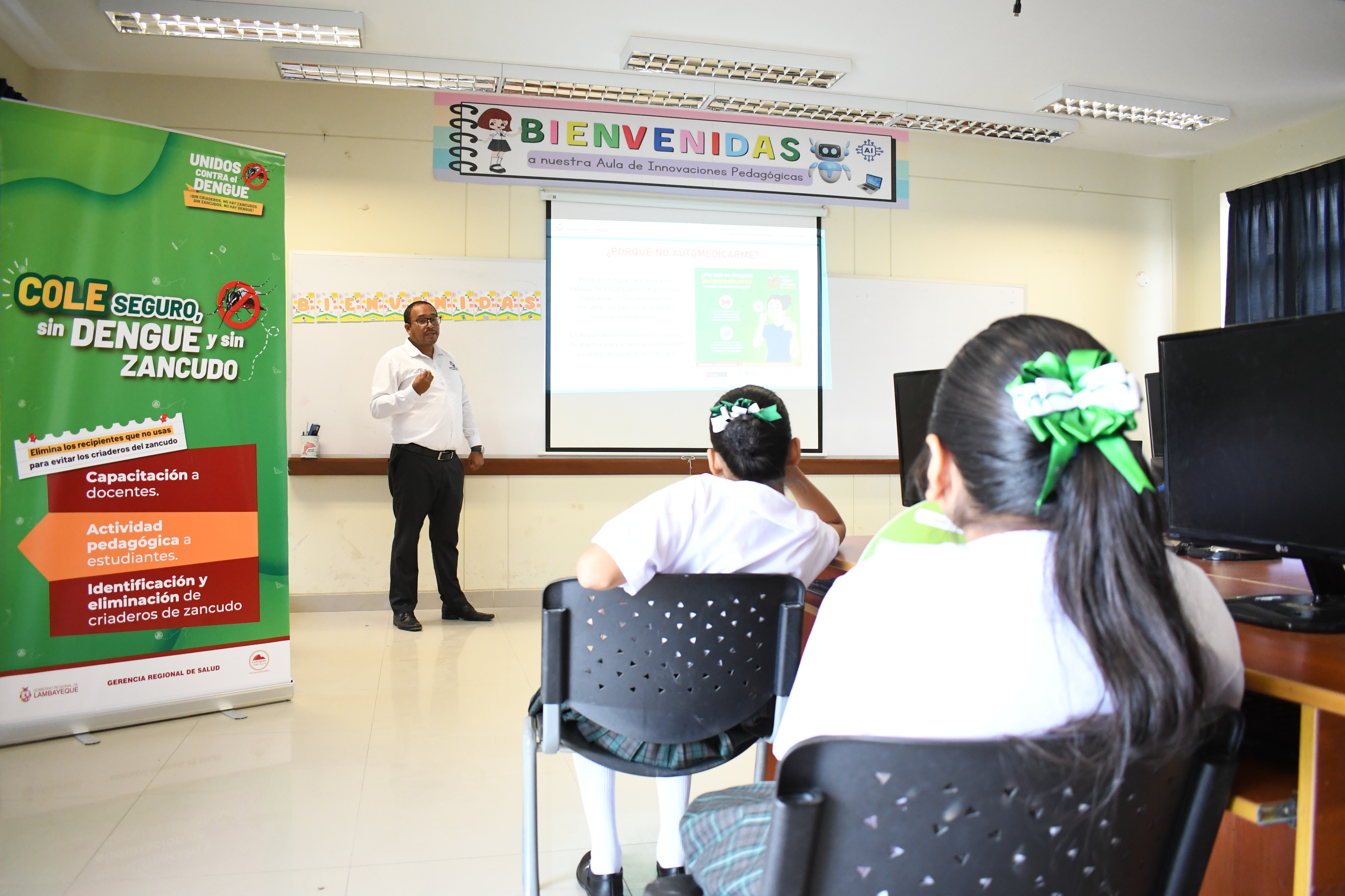 Geresa Lambayeque promueve sesiones educativas sobre prevención de dengue en colegios de la región Geresa Lambayeque promueve sesiones educativas sobre prevención de dengue en colegios de la región