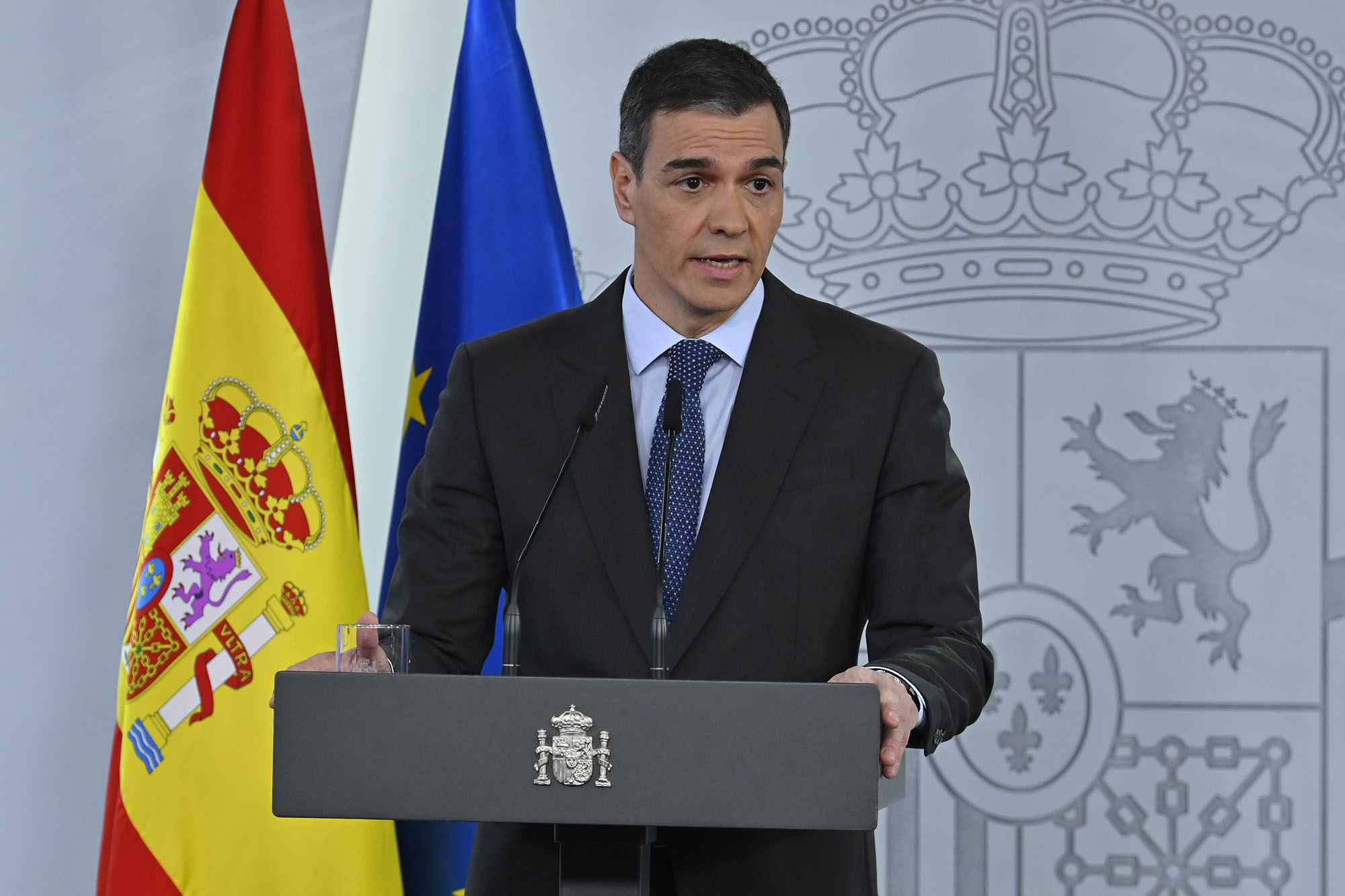 Pedro Sánchez: "España va a formar parte siempre de las soluciones, que pasan por el fortalecimiento del orden multilateral y de Europa y por una paz justa y duradera en Ucrania"