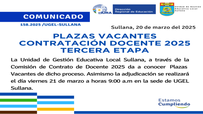 Contratación Docente 2025