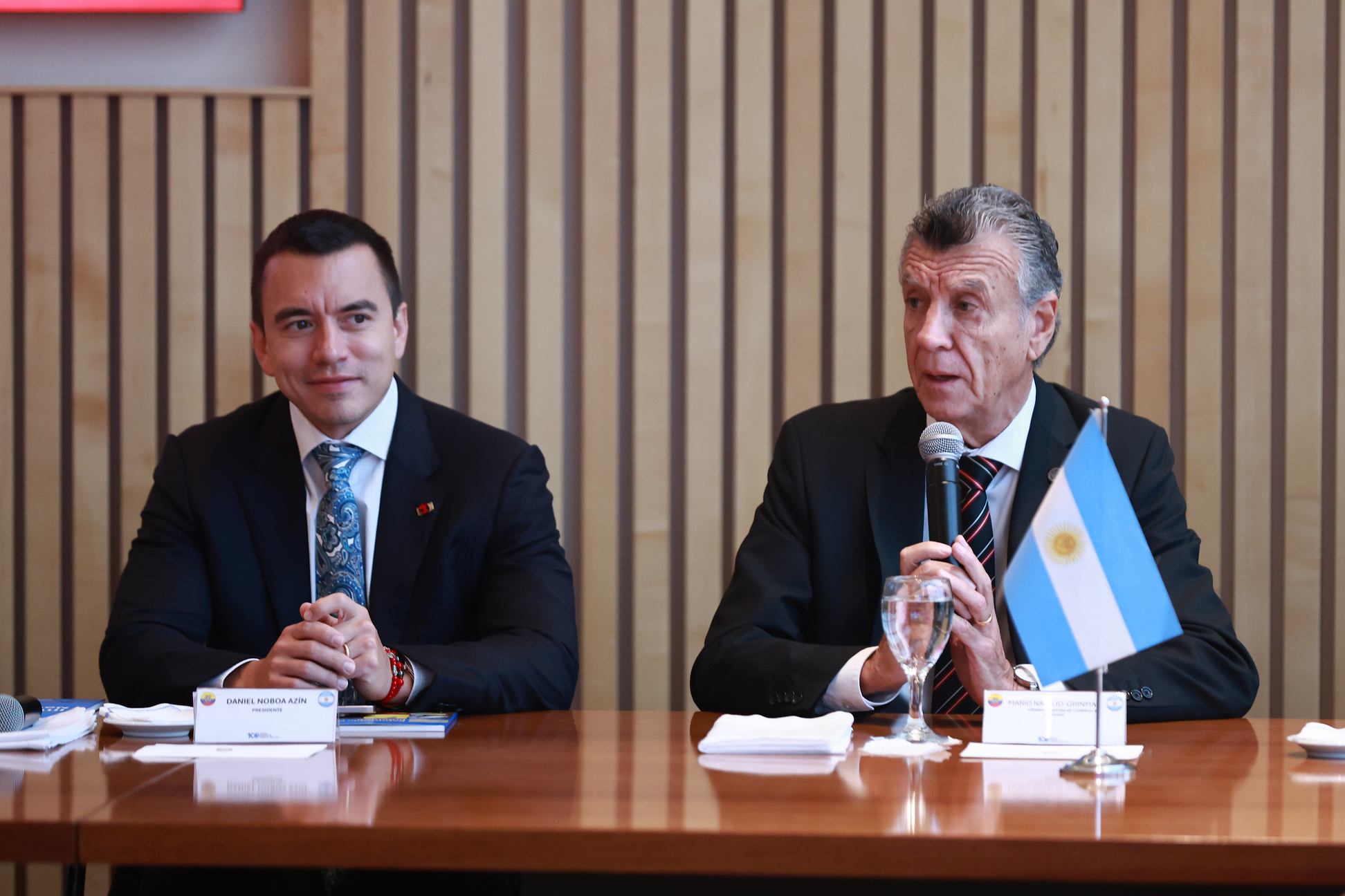 El Presidente Daniel Noboa Inició Su Agenda Oficial en Argentina con Encuentros con Empresarios
