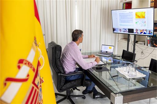16/08/2025. Pedro Sánchez Preside la Reunión del Comité Estatal de Coordinación y Dirección del Plan Estatal de Emergencias. Pedro Sánchez P...