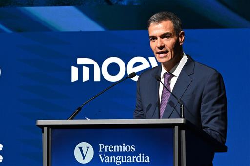Presidente del Gobierno asiste a la entrega de los Premios Vanguardia 2025